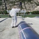 Serisolar Sede Trento 3. verniciatura con airless